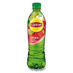 Lipton - ledový čaj - Zelený čaj, jahoda, 0,5 l
