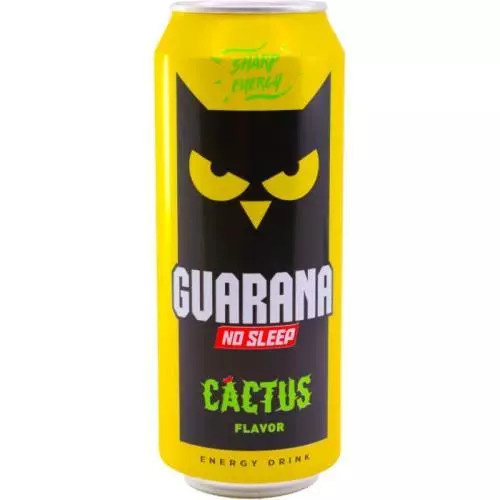 Energetický nápoj Guarana - Cactus, plech, 0,5 l