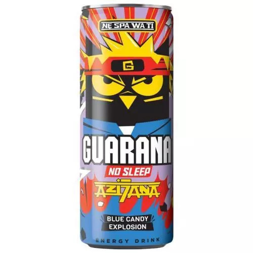Guarana asiana blue candy explosion plech 0,5L
