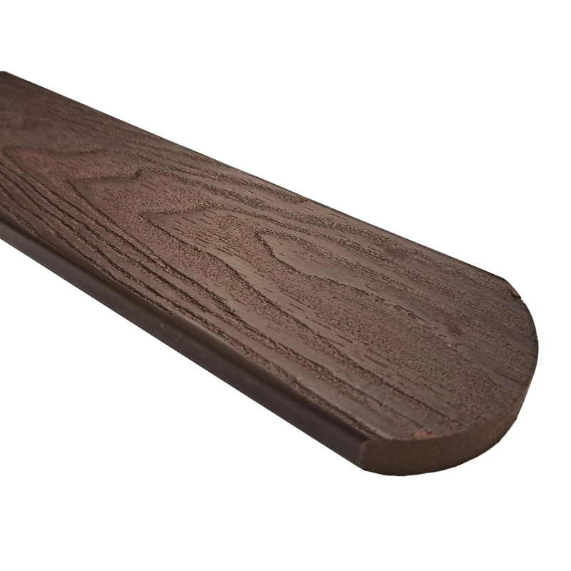 Gutta WPC plotovka Guttafence 3D oblá tmavě hnědá (RAL8019) 71 x 11 x 1000 mm