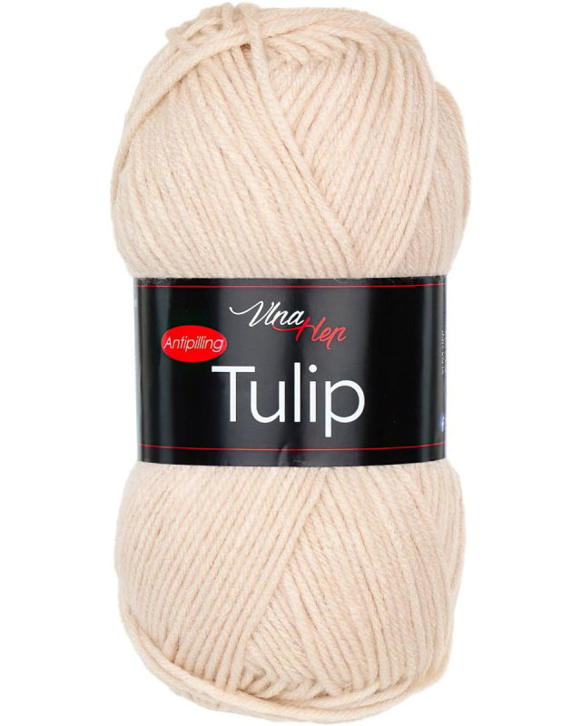 Pletací / háčkovací příze Vlna-Hep TULIP 41015 tělová, jednobarevná, antipillingová, 100g/170m