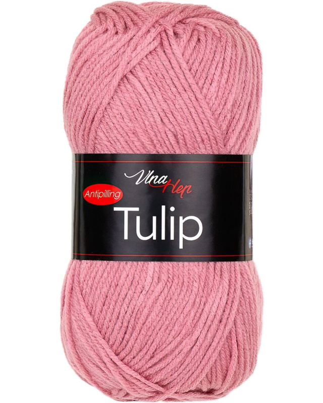 Pletací / háčkovací příze Vlna-Hep TULIP 41071 světle růžová, jednobarevná, antipillingová, 100g/170m