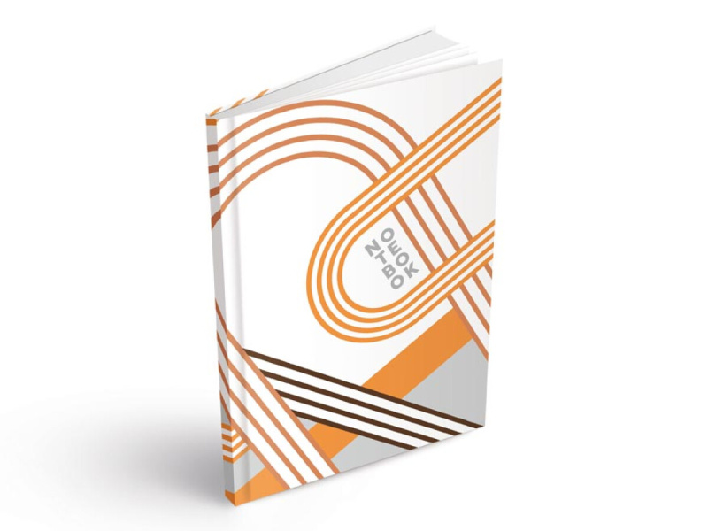 Záznamní kniha A4 100ls, čistá - Geometrie