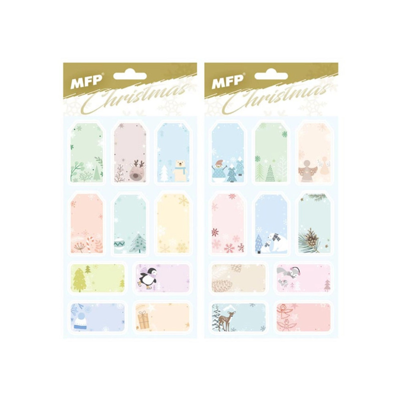 MFP Samolepky na vánoční dárky 12 x 22 cm, 20 ks