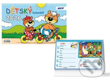 Dětský kalendář 2026 - stolní kalendář