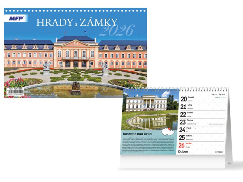 Stolní kalendář 2026 MFP - Hrady a zámky