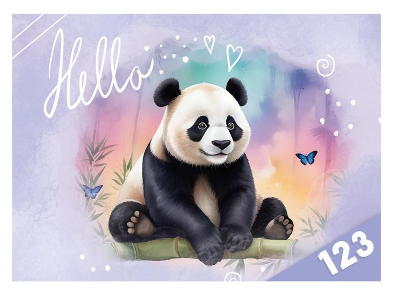 Desky na číslice - Panda