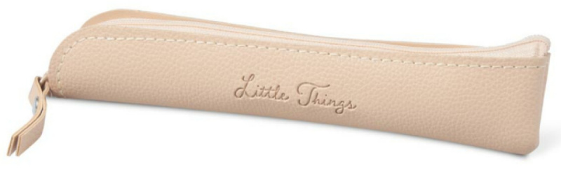 Gifty - Penál etue šikmá Little things 4x20cm - beige