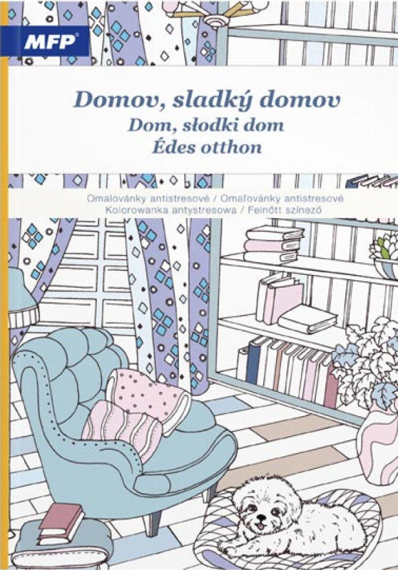 Omalovánky antistresové Domov sladký domov