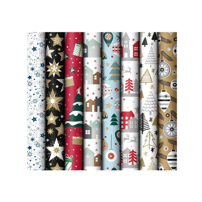MFP Vánoční balicí papír č. 10 různé druhy role 1000 x 70 cm, 1 ks
