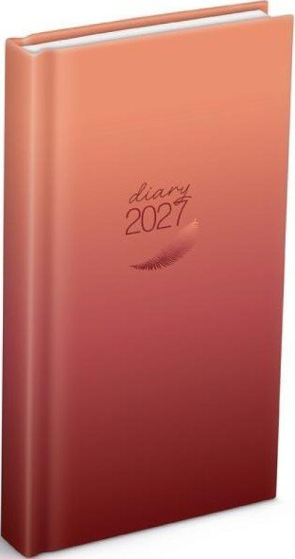 Denní diář 2027 MFP kapesní D802 Lamino minimalistický hnědý