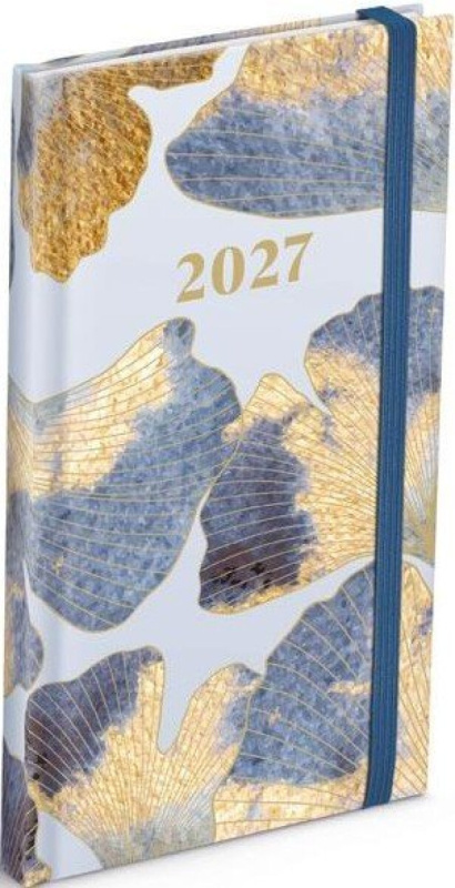Týdenní diář 2027 MFP 90x170mm T806 Lamino s gumkou Listy