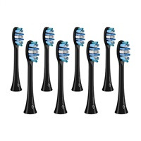 TrueLife SonicBrush Clean-series heads Whiten black 8 pack náhradní hlavice