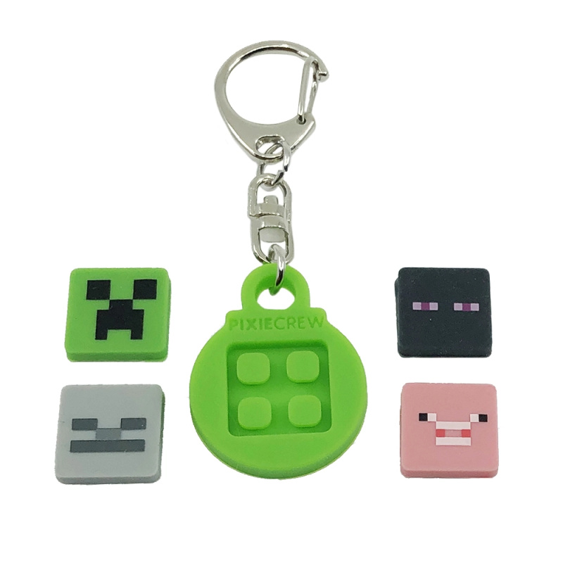 PIXIE CREW kruhová klíčenka s tematickými multipixely MINECRAFT