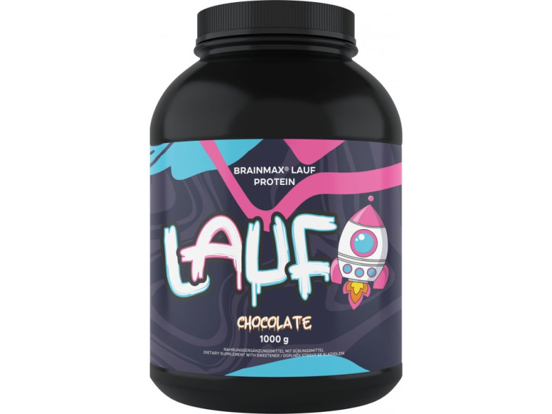 BrainMax Lauf Protein, nativní syrovátkový protein, 1000g, Čokoláda
