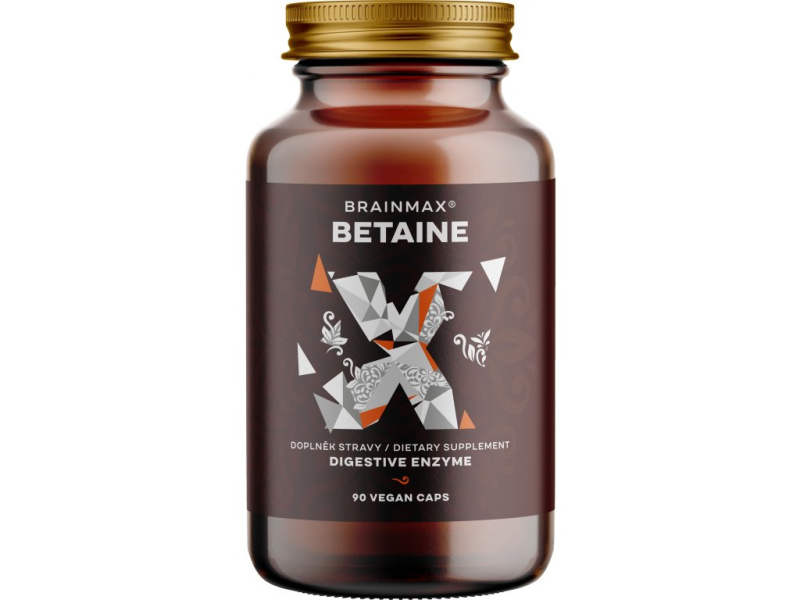 BrainMax Betaine HCl, 700 mg, 90 kapslí