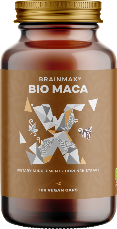 BrainMax BIO Maca, 740 mg, 100 kapslí