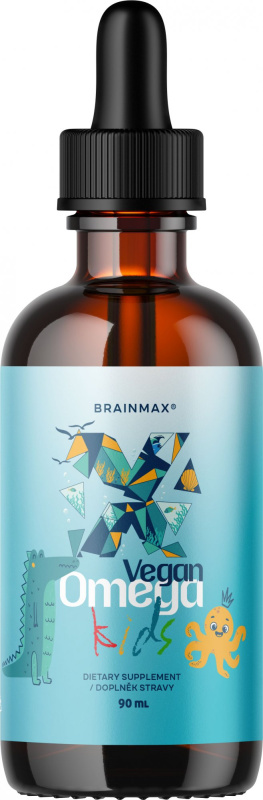BrainMax Vegan Omega Kids omega-3 pro děti 90 ml
