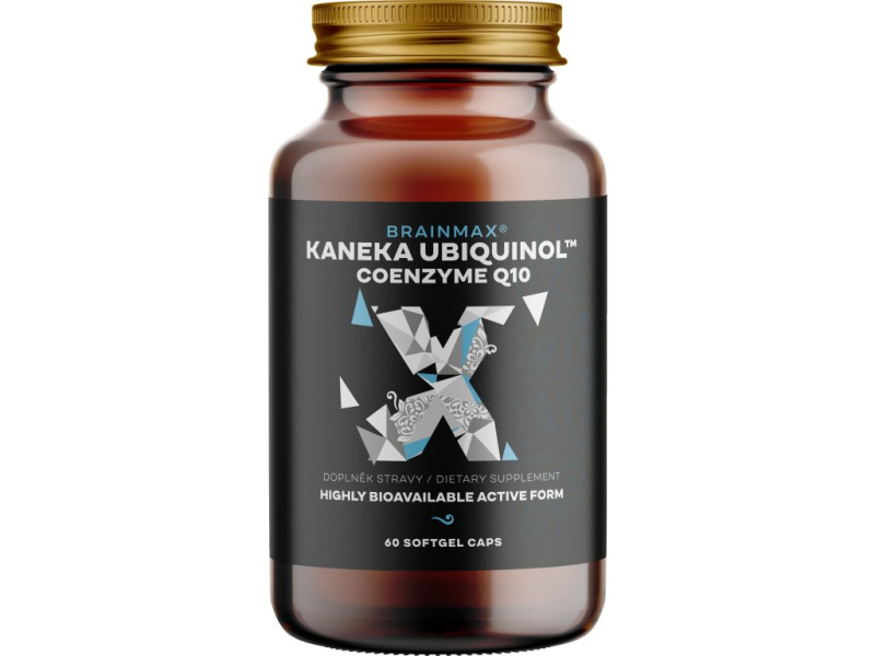 BrainMax Koenzym Q10, Ubiquinol, Kaneka 100 mg, 60 softgel kapslí