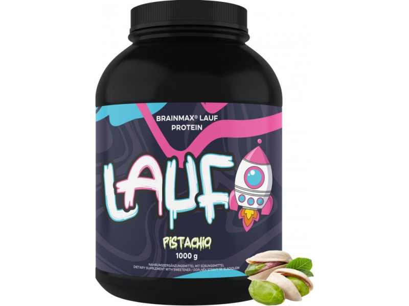 BrainMax LAUF Protein, nativní syrovátkový protein, 1000 g, pistácie