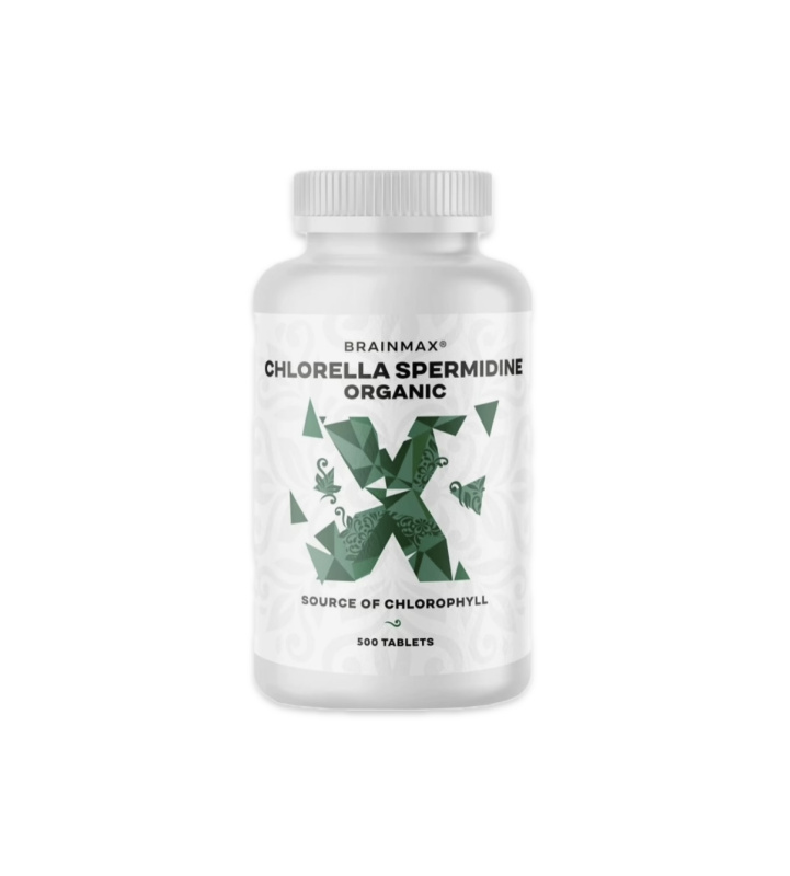 BrainMax Chlorella Spermidine Organic Hmotnost: 500 tablet