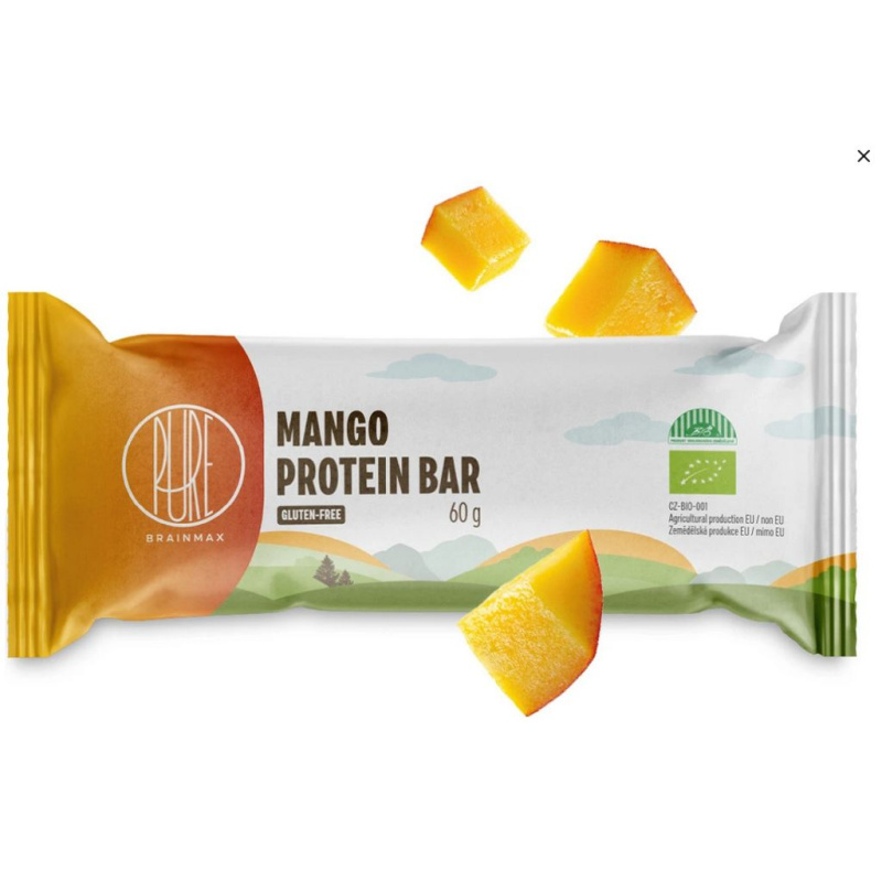 BrainMax Pure Protein Bar, Proteinová tyčinka, Mango, BIO, 60 g