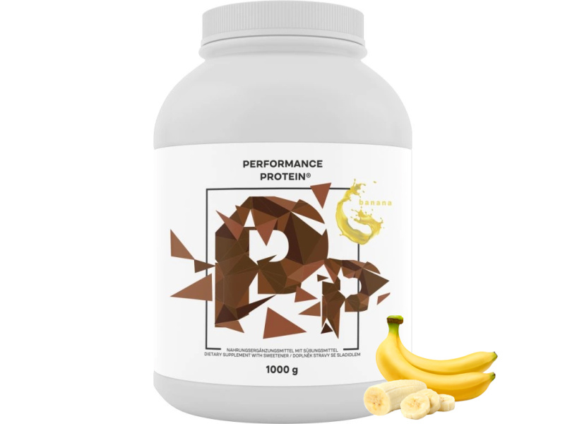 BrainMax Performance Protein, nativní syrovátkový protein, banán