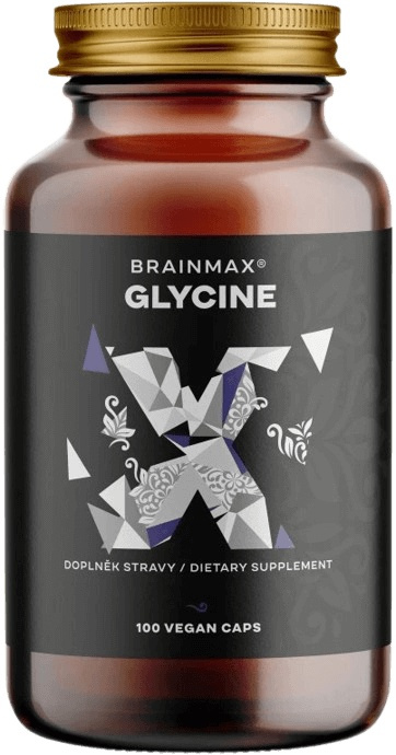 BrainMax Glycin 975 mg, 100 rostlinných kapslí