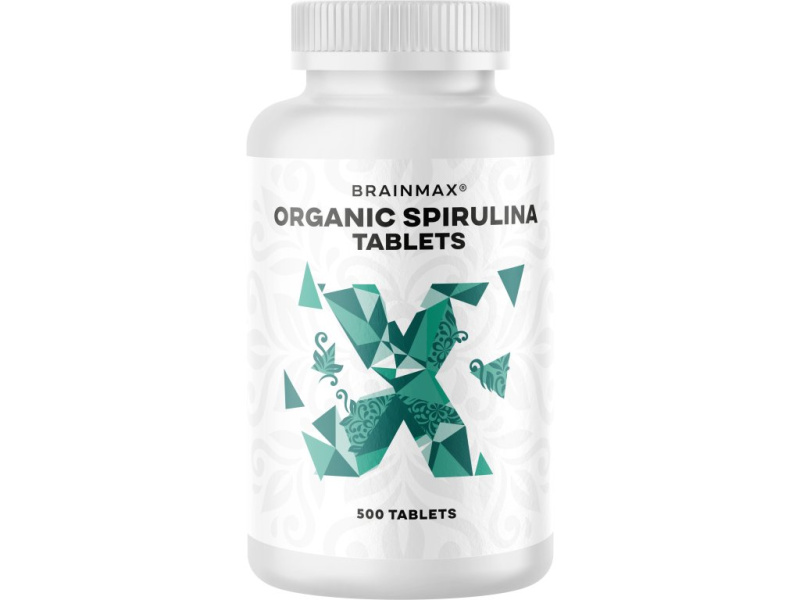 BrainMax Spirulina BIO, tablety Obsah: 500 tablet