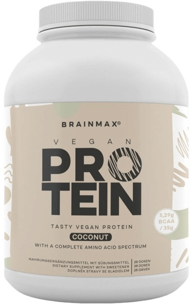 BrainMax Vegan protein Banán, 1000 g