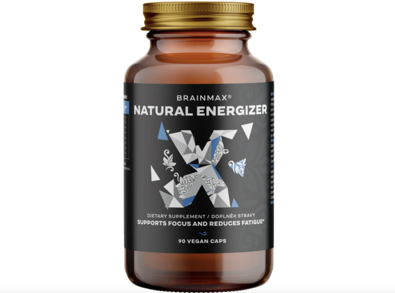 BrainMax Natural Energizer caps, 90 rostlinných kapslí