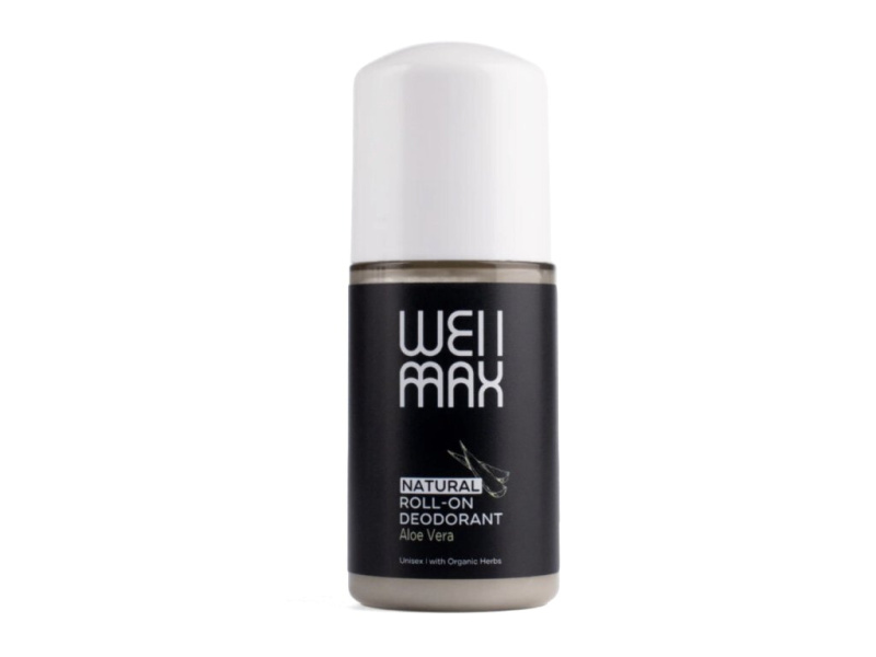 WellMax Natural Roll-on Deodorant, přírodní kuličkový deodorant, unisex, aloe vera, 50 ml