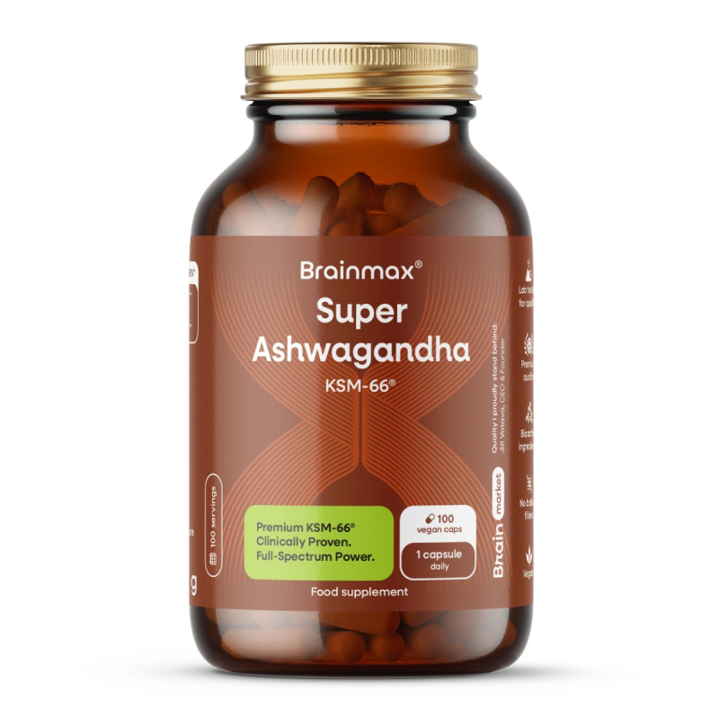BrainMax Super Ashwagandha extrakt KSM-66®