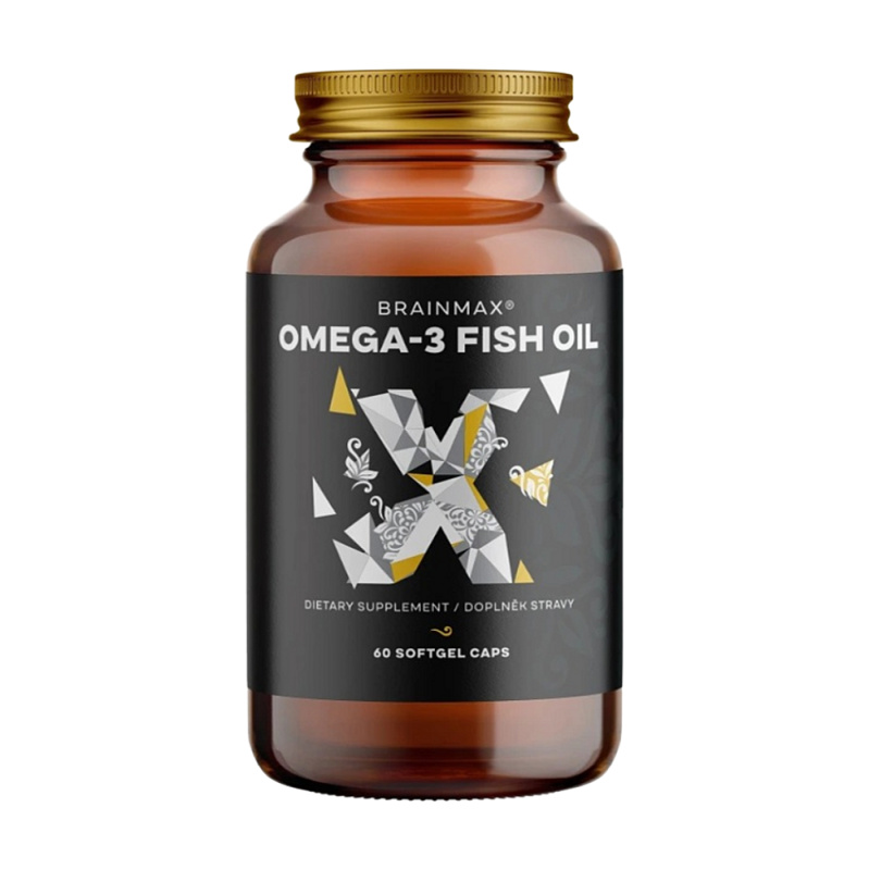 BrainMax Omega-3 Fish Oil, 60 softgel kapslí Obsah: 60 kapslí