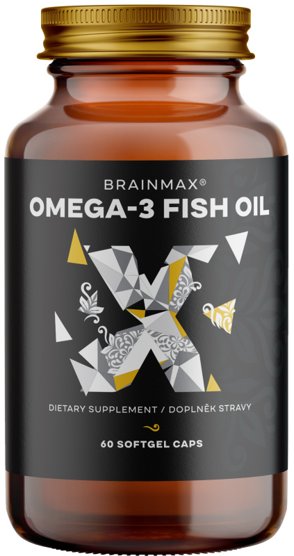 BrainMax Omega-3 Fish Oil, 60 softgel kapslí Obsah: 60 kapslí