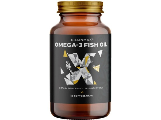 BrainMax Omega-3 Fish Oil, 60 softgel kapslí Obsah: 60 kapslí