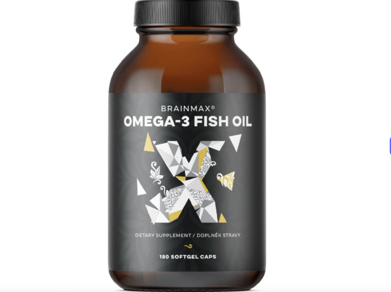 BrainMax Omega-3 Fish Oil Obsah: 180 kapslí