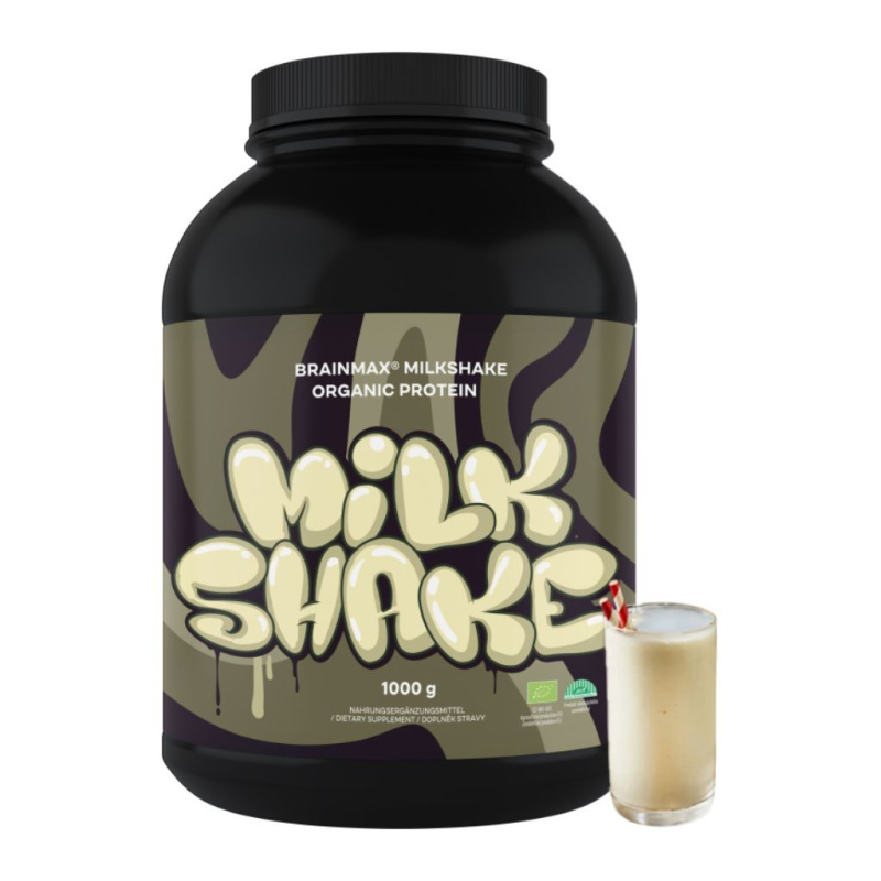 BrainMax Milkshake Whey Protein, 1000 g Příchuť: Neochucený