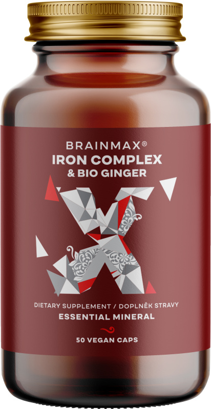 BrainMax Iron Complex® Železo bisglycinát 50 kapslí