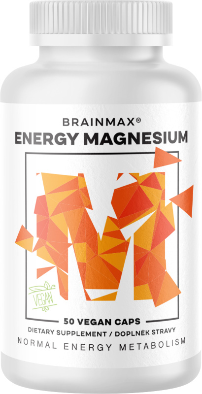 BrainMax Energy Magnesium® - Hořčík Malát 50 kapslí