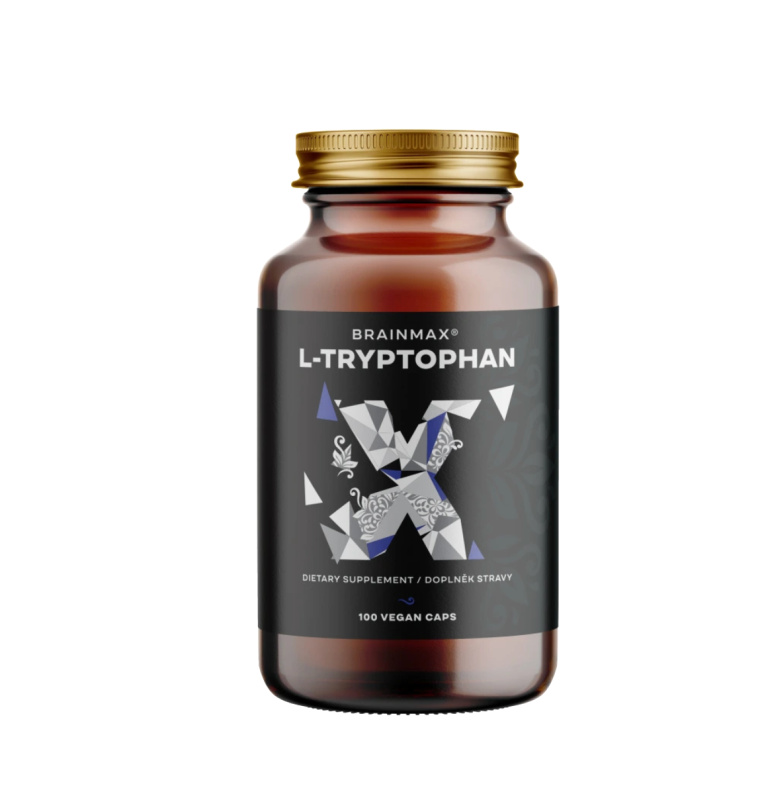 BrainMax L-Tryptophan 430 mg, 100 rostlinných kapslí