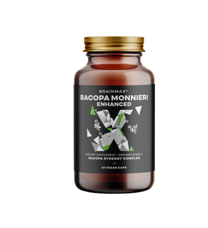 BrainMax Enhanced Bacopa Monnieri, 60 rostlinných kapslí