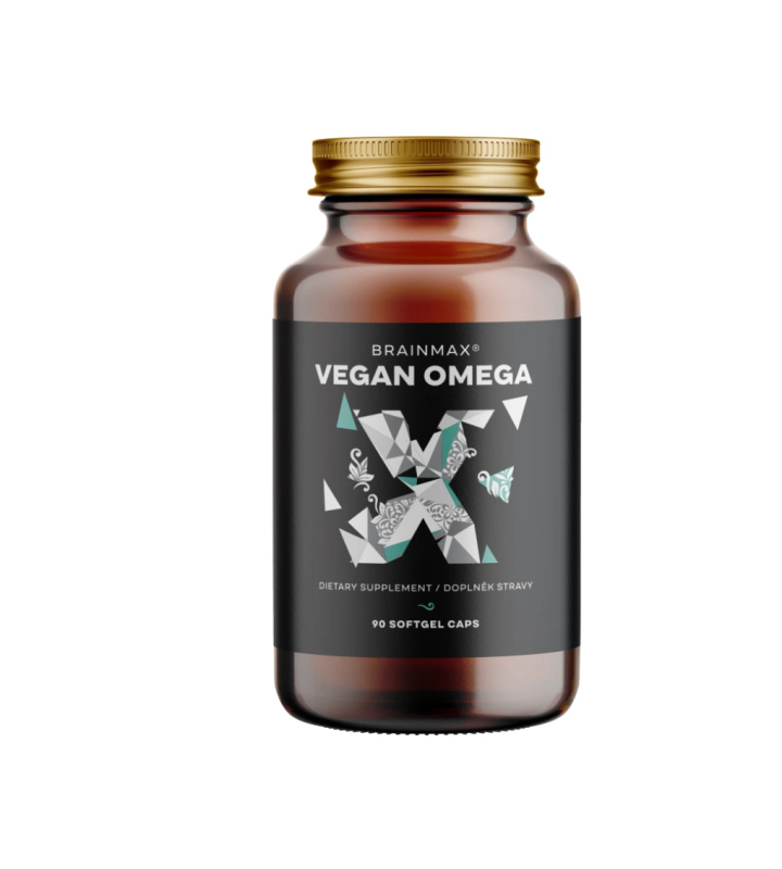 BrainMax Vegan Omega 3, 90 softgel kapslí