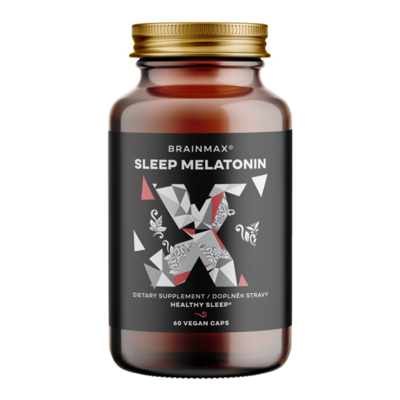 BrainMax Sleep Melatonin, Na spaní, 60 kapslí