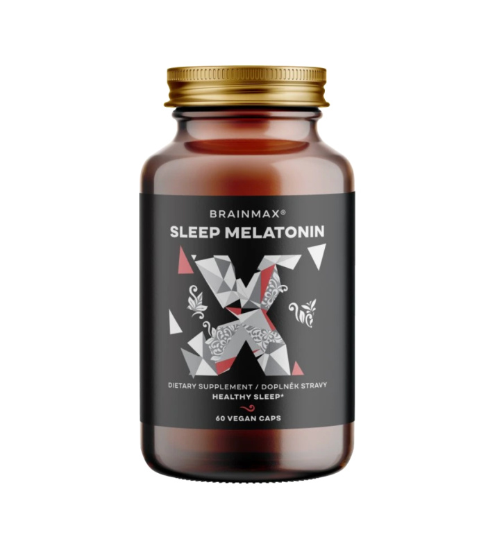 BrainMax Sleep Melatonin, Na spaní, 60 kapslí