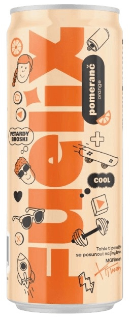 BrainMax BrainMarket x MGFitman FUELIX DRINK 250 ml - pomeranč