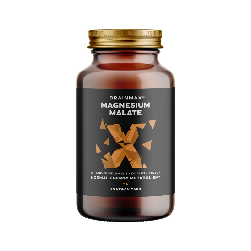 BrainMax Magnesium Malate 90 rostlinných kapslí