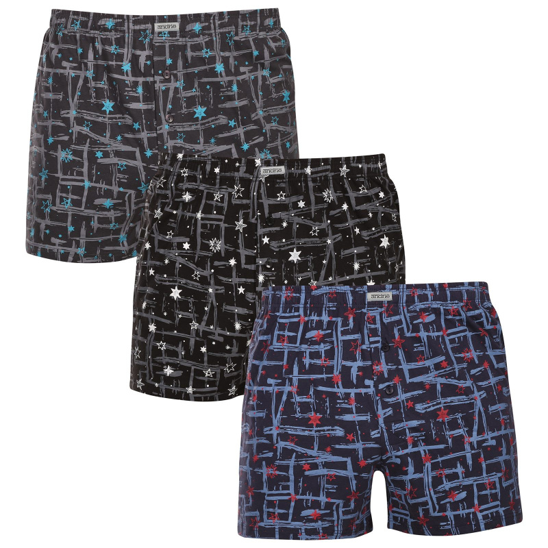 3PACK pánské trenky Andrie vícebarevné (PS 5925) 3XL, trenýrky