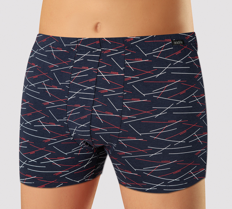 Boxerky Andrie PS 5942 Bambus Barva: Modrá - tmavě, Velikost: 2XL