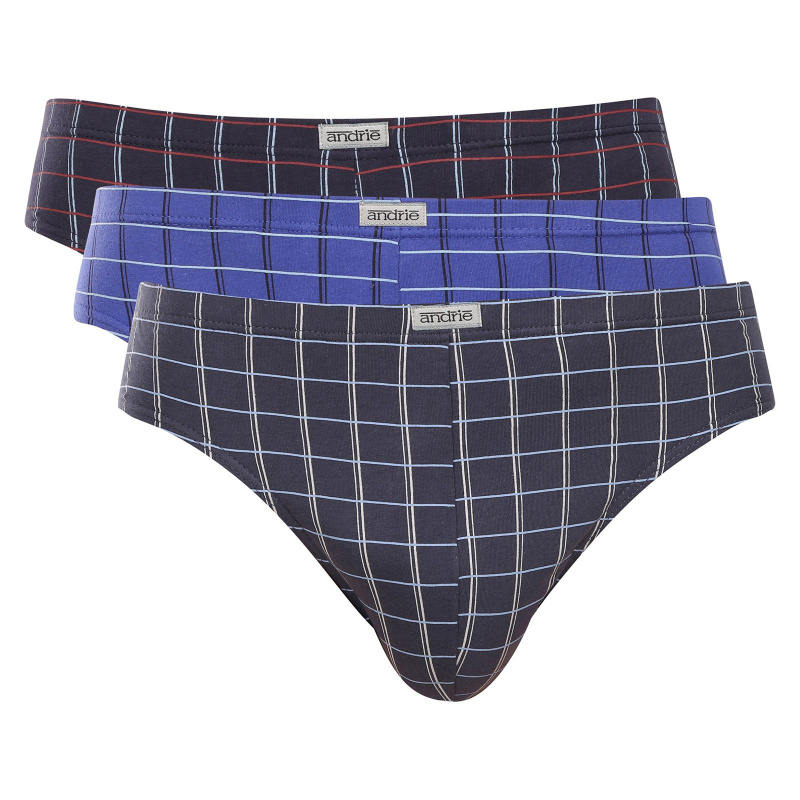 3PACK pánské slipy Andrie vícebarevné (PS 3594) 3XL